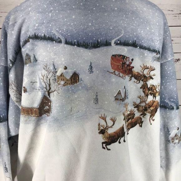 Artisians Christmas ugly XL sweater cardigan - Picture 4 of 7